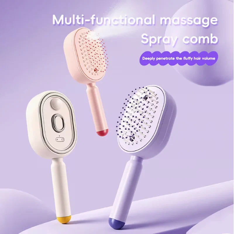 Red Light Spray Massage Hair Comb