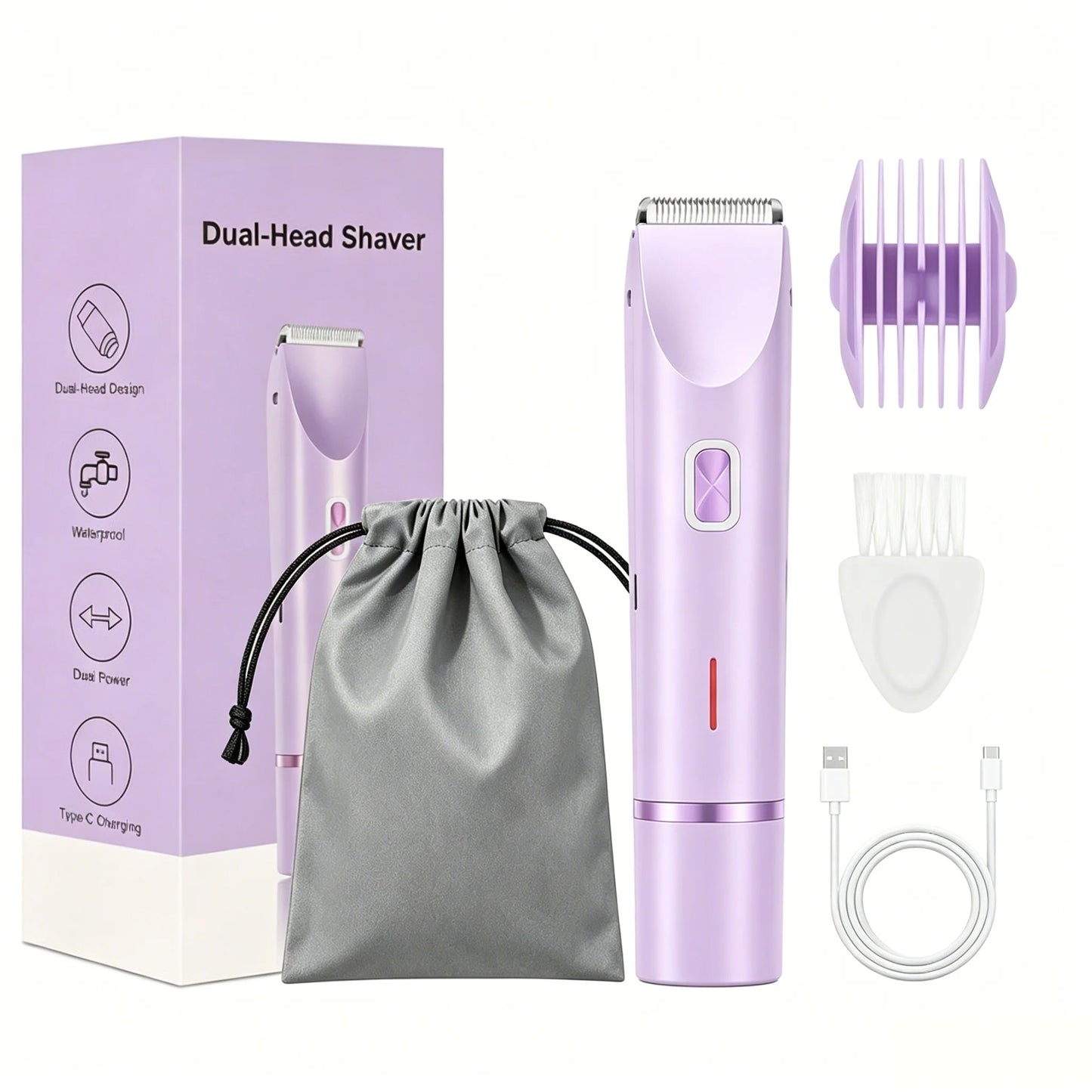 🪒 Double-Head Electric Shaver for Women