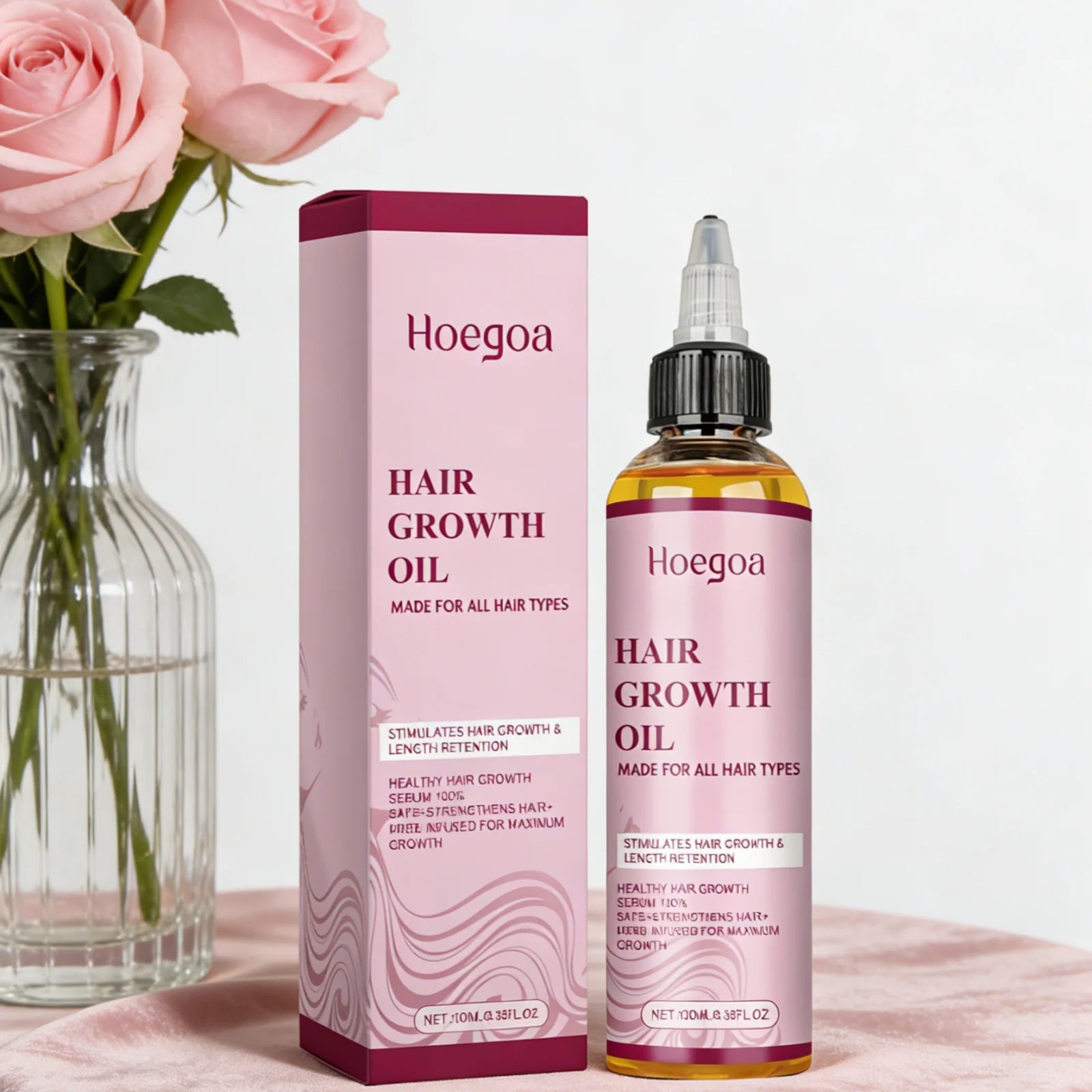Hoegoa Ginger Rosemary Hair Growth Oil Deep Nourishment Improve Dryness Length Retention Intensive Repairing Hair Essential Oil Glowena shop