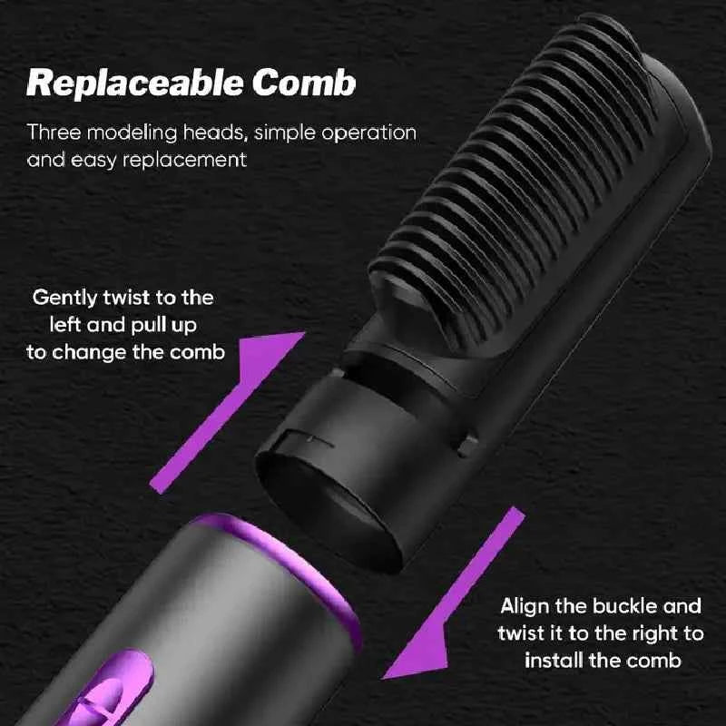 💖 5-in-1 Hot Air Hair Styling Brush & Blow Dryer
