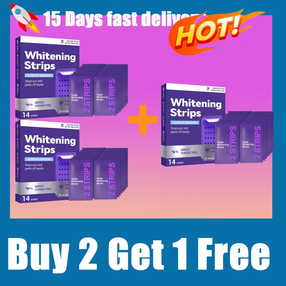 Purple Teeth Whitening Strips for Brighter & Whiter Smile ⭐