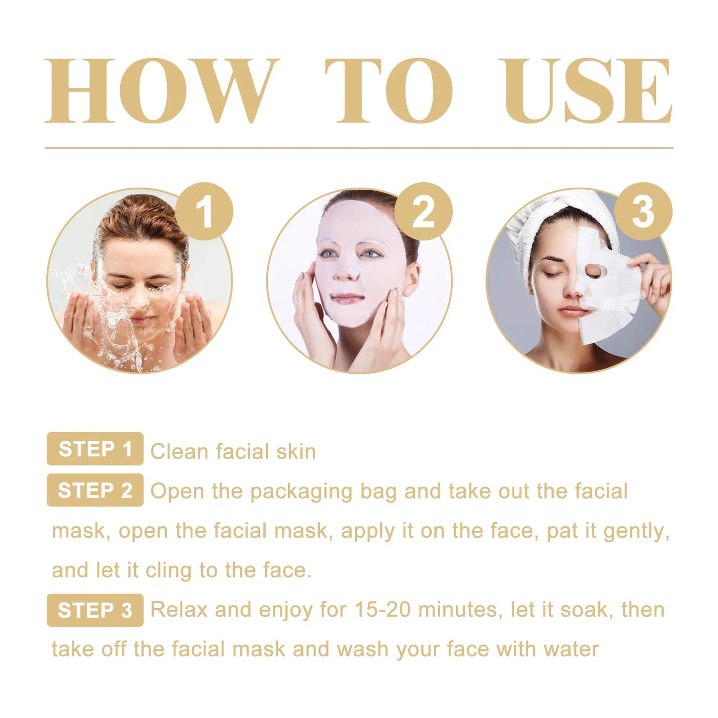 ✨ 10PCS Collagen Anti-Wrinkle Facial Mask Set