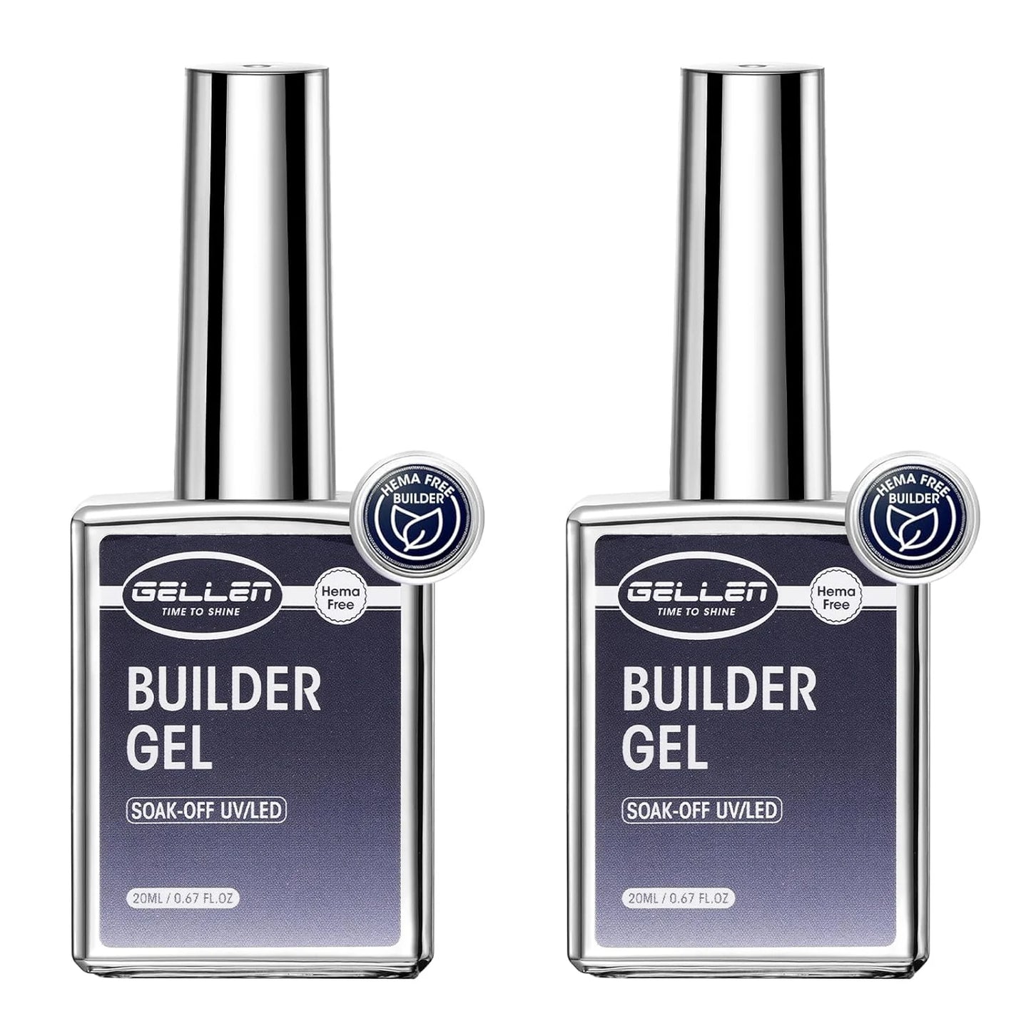 GELLEN Amethyst Builder Gel 20ml 4 in 1 Top Coat Nail Gel Nail Art Extension Apex Building Chrome Nails Professional Salon DIY Glowena shop