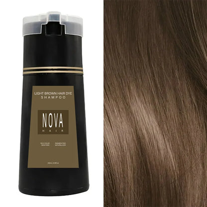 Natural Hair Dye Shampoo Nova Hair Instant Dye Shampoo Men Women Quick Easy Safe Hair Color Gray Hair Coverage Nourish Scalp Glowena shop