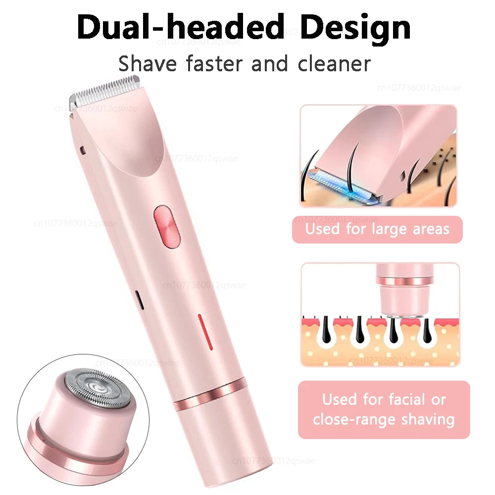 🪒 Double-Head Electric Shaver for Women