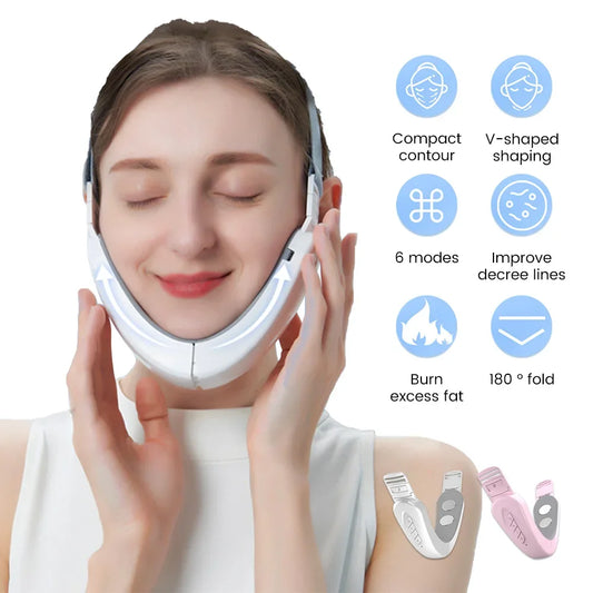 💖 EMS Facial Lifting Machine – V-Face Firming & Face Slimming Massager