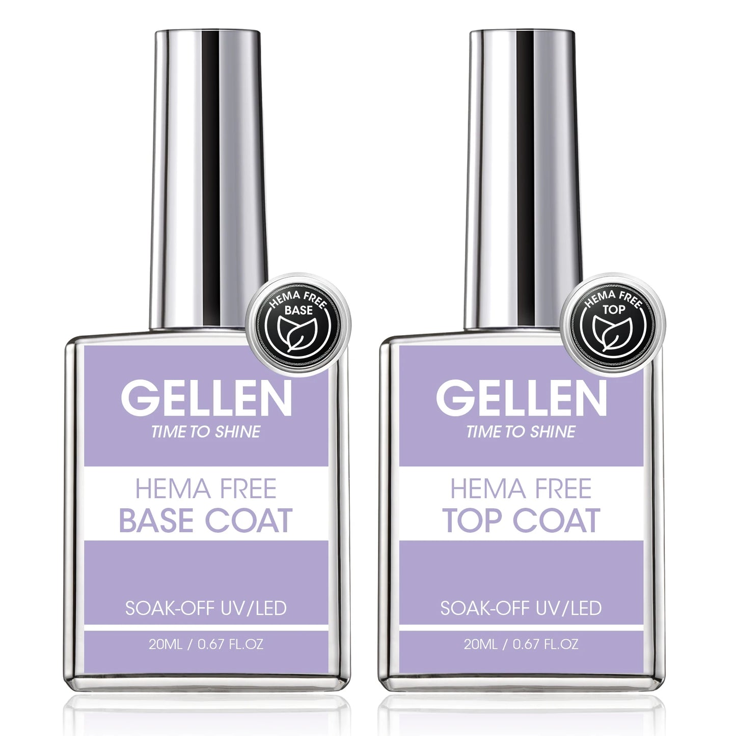 GELLEN Amethyst Builder Gel 20ml 4 in 1 Top Coat Nail Gel Nail Art Extension Apex Building Chrome Nails Professional Salon DIY Glowena shop