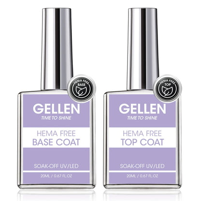 GELLEN Amethyst Builder Gel 20ml 4 in 1 Top Coat Nail Gel Nail Art Extension Apex Building Chrome Nails Professional Salon DIY Glowena shop