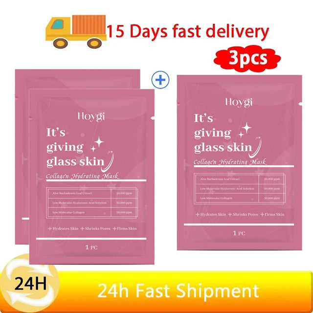 💖 Collagen Hydrating Sheet Face Mask for Glowing Skin