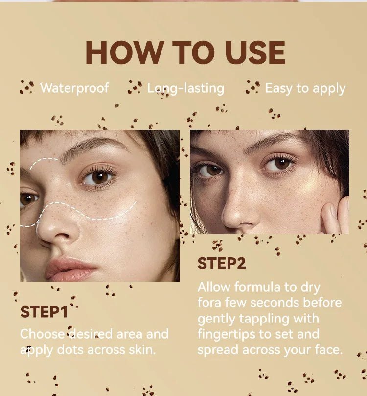 💖 Natural Freckle Pen – Waterproof, Long-Lasting & Quick-Dry Freckle Stamp