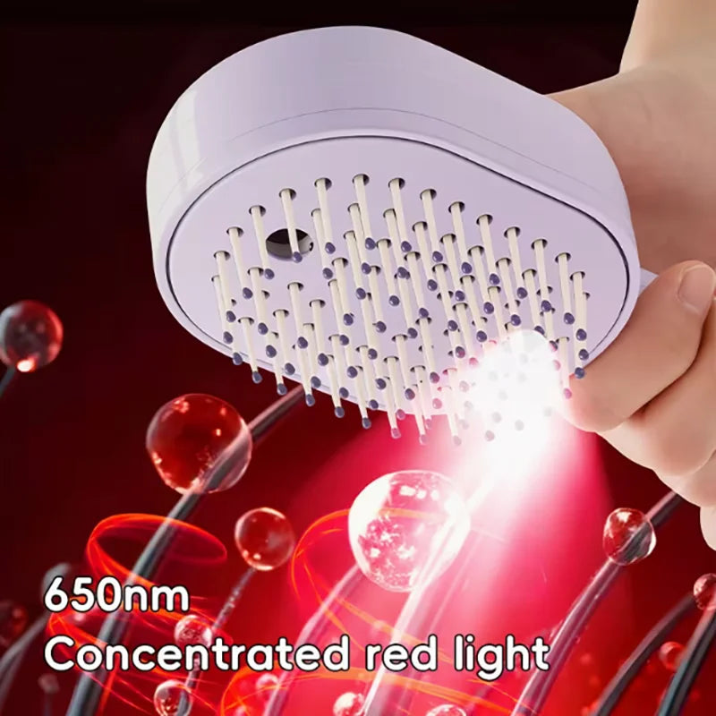 Red Light Spray Massage Hair Comb