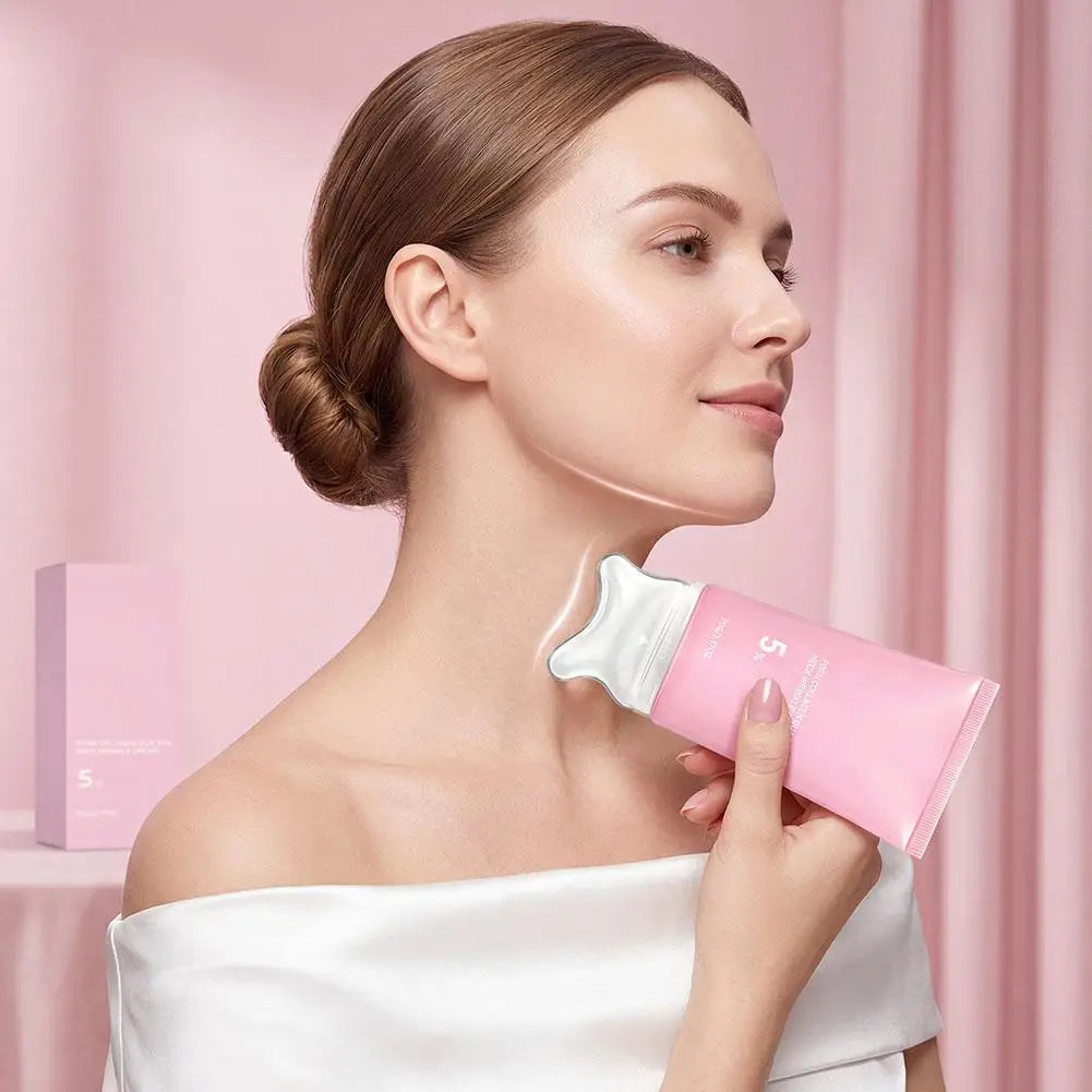 PDRN Collagen Skincare Set Volume Multi‑Balm & Gua Sha Neck Cream Nourishing Care For Delicate Neck Skin Hydrating Plumping Glowena