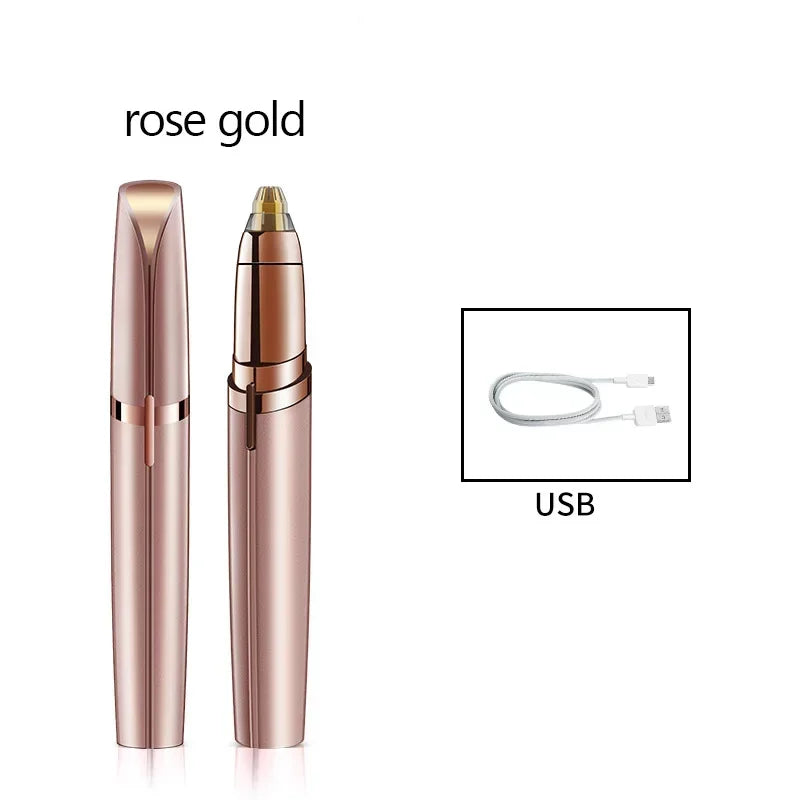 💖 Electric Eyebrow Trimmer – Painless Facial Hair Remover for Women