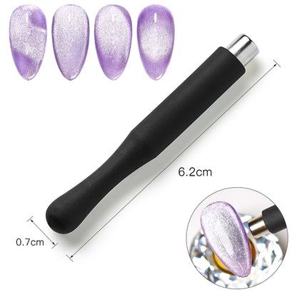 MEET ACROSS 7ml 9D Rainbow Cat Magnetic Gel Nail Polish For Nails Glitter Semi-Permanent UV Gel Nail Art Varnish Manicure Glowena shop