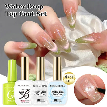 NICOLE DIARY 15ml High Gloss Top Coat No Wipe Top Coat Glossy Long Lasting Top Coat Functional Gel Manicure Nail Supplies Glowena shop