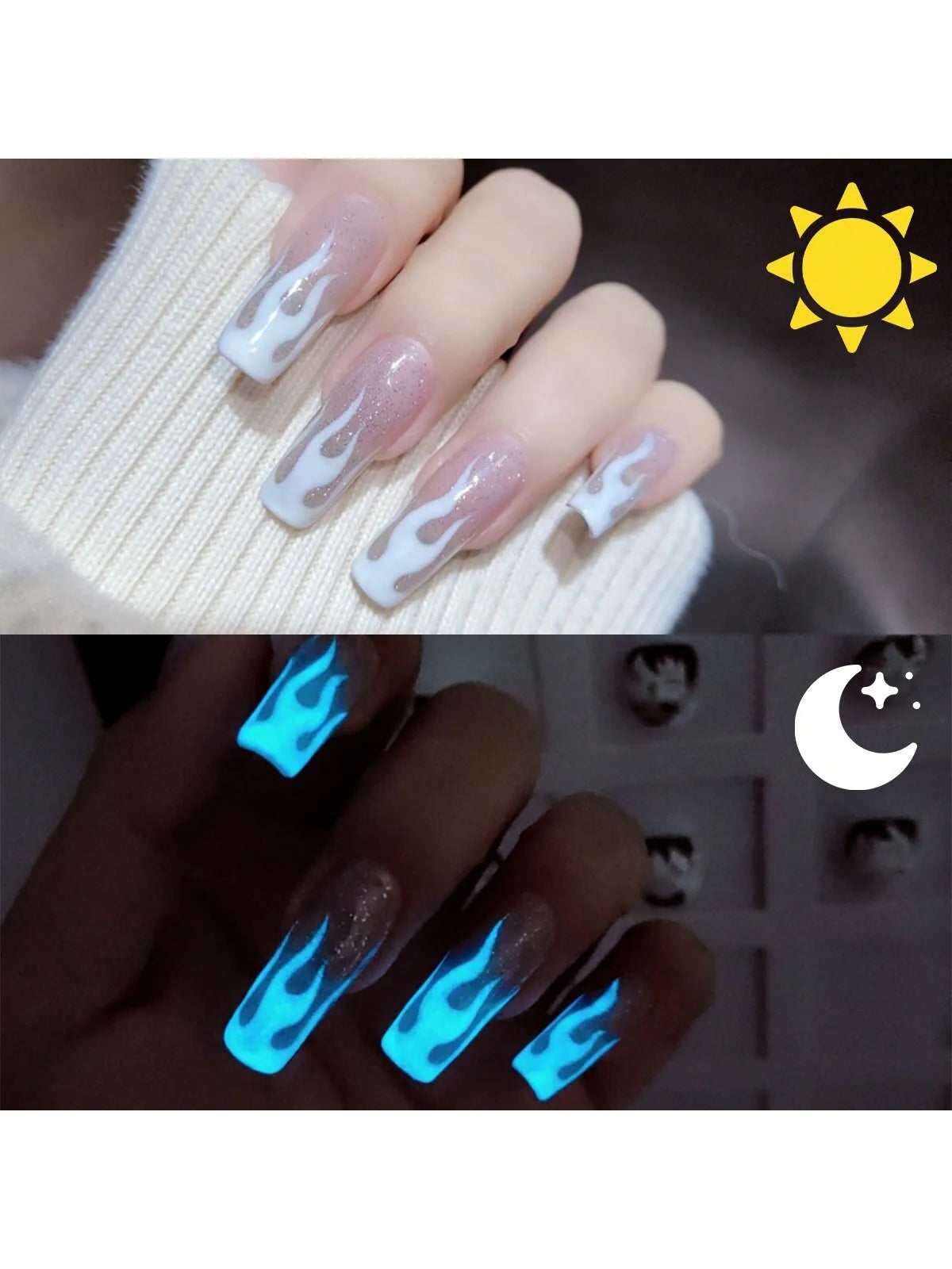 1Pc 15ML Glow in the Dark Gel Nail Polish - Luminous Top Coat for Home Salon Manicure and DIY - Long-Lasting and Durable Glowena shop