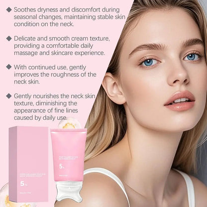 PDRN Collagen Skincare Set Volume Multi‑Balm & Gua Sha Neck Cream Nourishing Care For Delicate Neck Skin Hydrating Plumping Glowena