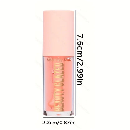 BEAUTY GLAZED 4 Color Moisturizing Lip Oil Moisturizing Lip Gloss Luminous Oil Lip Glos Liquid Lip Gloss, Natural Lip Enhancer Glowena shop