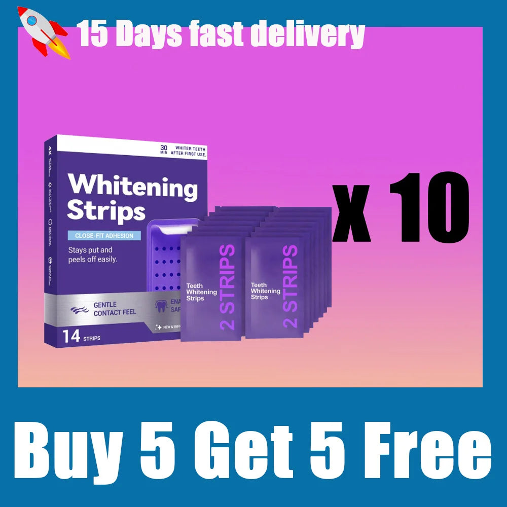 Purple Teeth Whitening Strips for Brighter & Whiter Smile ⭐
