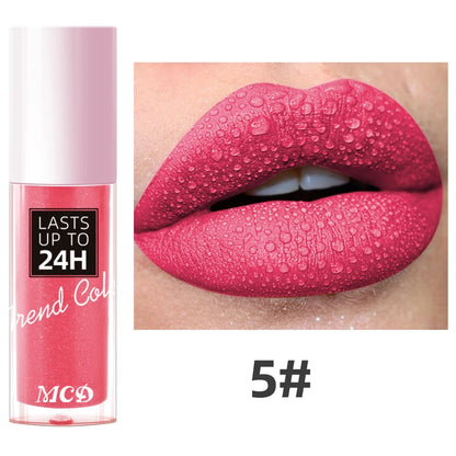 1PC Dark Brown Matte Velvet Lip Gloss Waterproof Liquid Lipstick 22 Colors Lips Korean Makeup for Lip Tint Lip Glaze Cosmetics Glowena shop