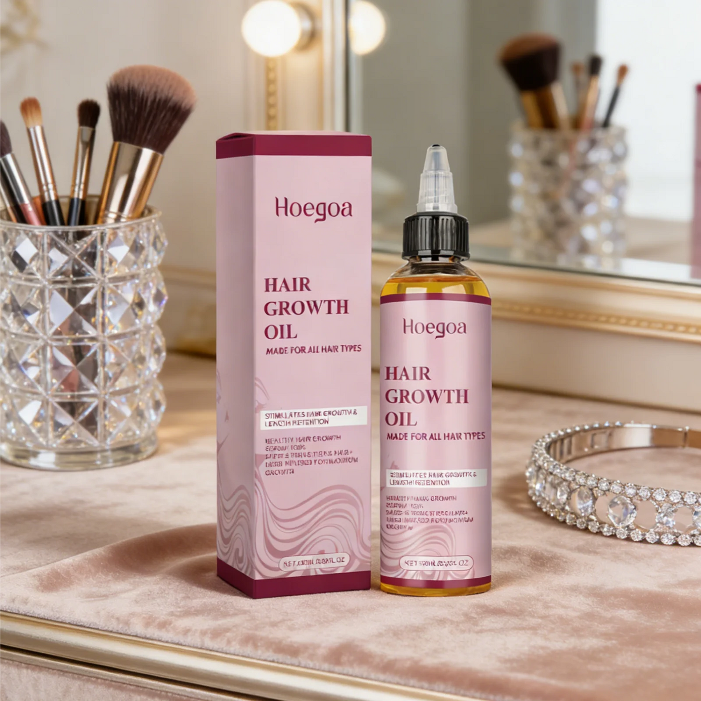 Hoegoa Ginger Rosemary Hair Growth Oil Deep Nourishment Improve Dryness Length Retention Intensive Repairing Hair Essential Oil Glowena shop