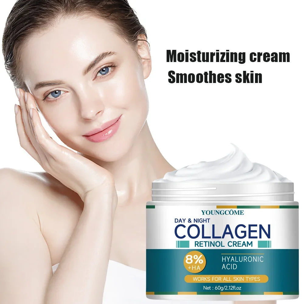 YOUNGCOME Retinol Cream Hyaluronic Acid Skin Care Anti-Wrinkle Moisturizing Anti-Aging Night Shrink Pores Whitening Smooth Glowena shop