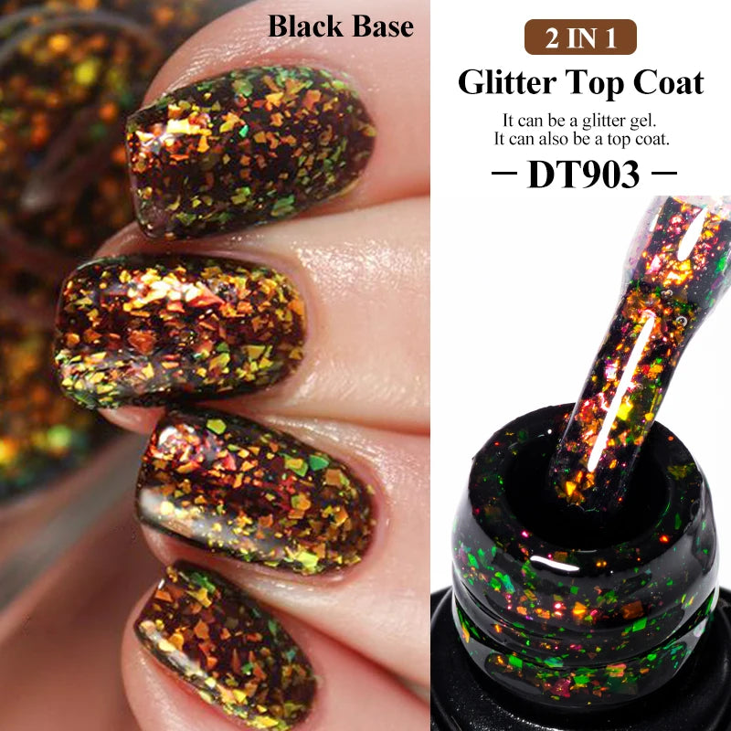 MEET ACROSS 7ml 9D Rainbow Cat Magnetic Gel Nail Polish For Nails Glitter Semi-Permanent UV Gel Nail Art Varnish Manicure Glowena shop