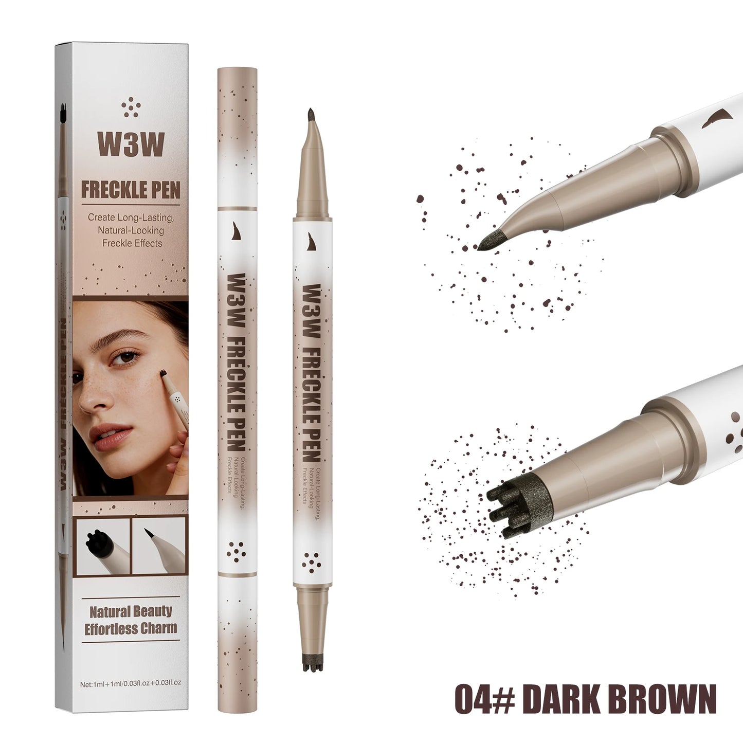 💄 Waterproof Freckle Stamp Pen – Natural & Long-Lasting