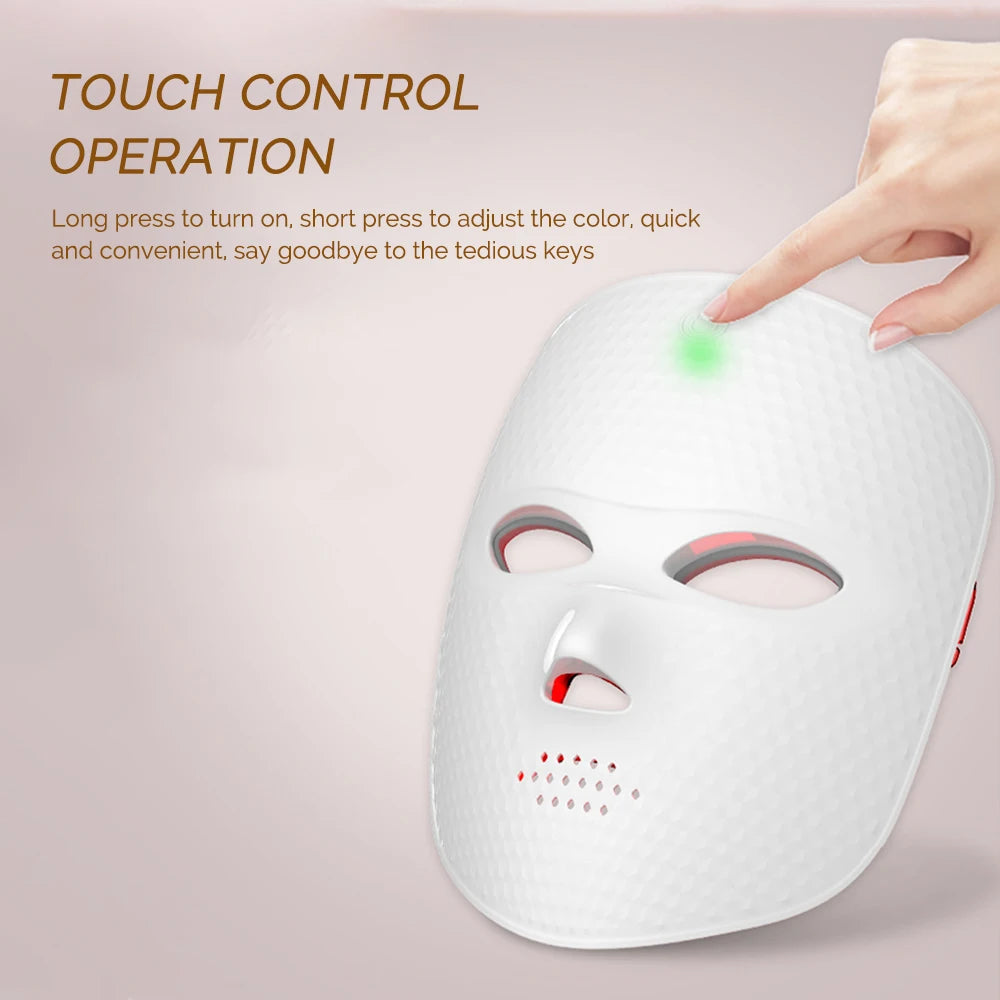 🧴 7-Color LED Light Therapy Facial Mask