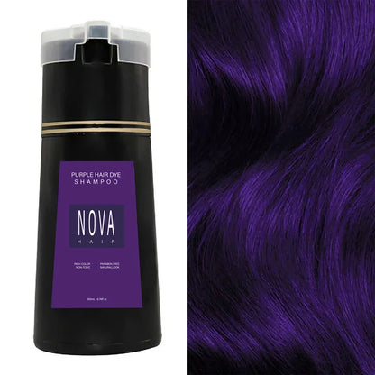 Natural Hair Dye Shampoo Nova Hair Instant Dye Shampoo Men Women Quick Easy Safe Hair Color Gray Hair Coverage Nourish Scalp Glowena shop