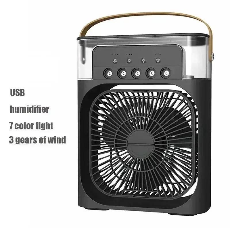 🌬️ 3-in-1 Portable Air Cooler with Humidifier & LED Light