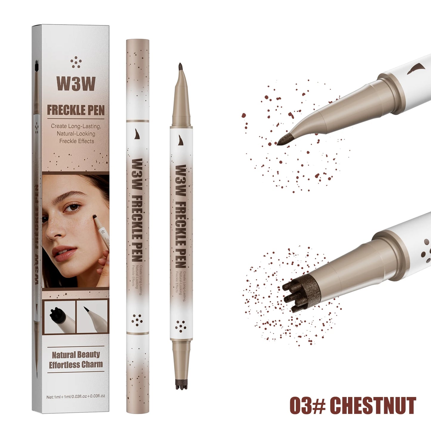 💄 Waterproof Freckle Stamp Pen – Natural & Long-Lasting
