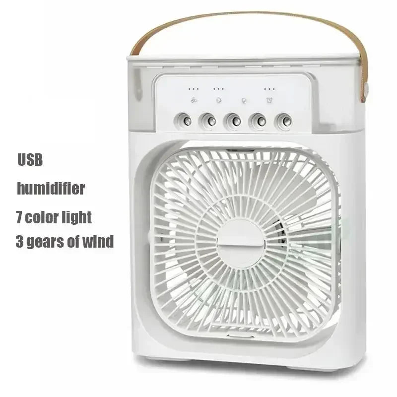 🌬️ 3-in-1 Portable Air Cooler with Humidifier & LED Light