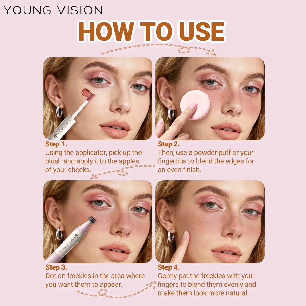💖 Natural Freckle Pen – Waterproof, Long-Lasting & Quick-Dry Freckle Stamp