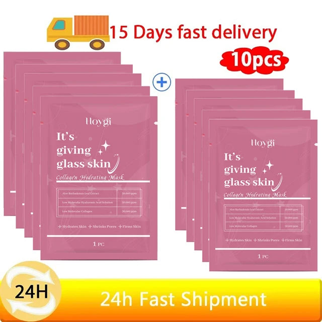 💖 Collagen Hydrating Sheet Face Mask for Glowing Skin