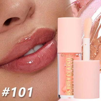 BEAUTY GLAZED 4 Color Moisturizing Lip Oil Moisturizing Lip Gloss Luminous Oil Lip Glos Liquid Lip Gloss, Natural Lip Enhancer Glowena shop