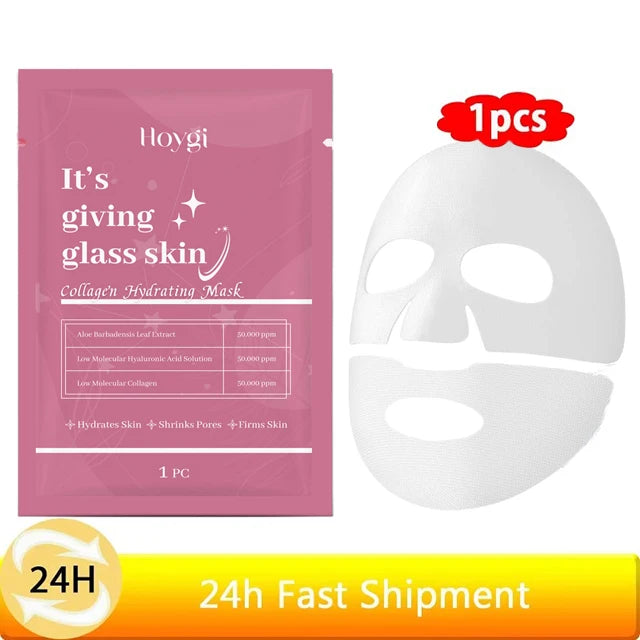 💖 Collagen Hydrating Sheet Face Mask for Glowing Skin