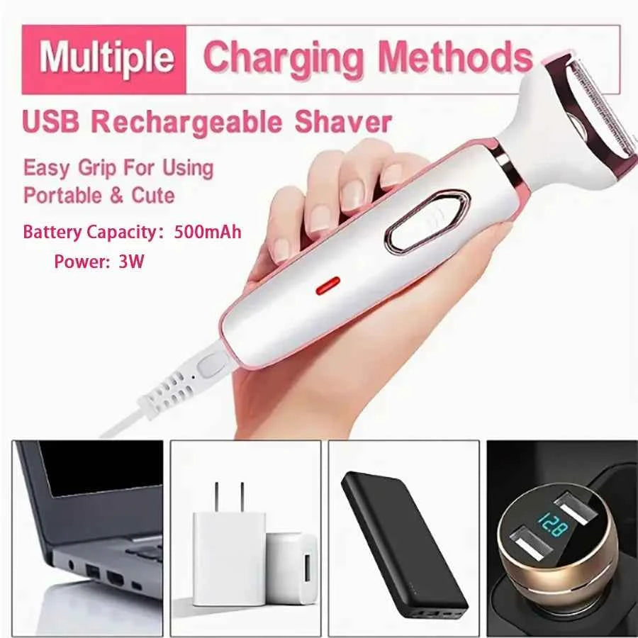🪒 4-in-1 Women's Electric Shaver & Trimmer ⭐