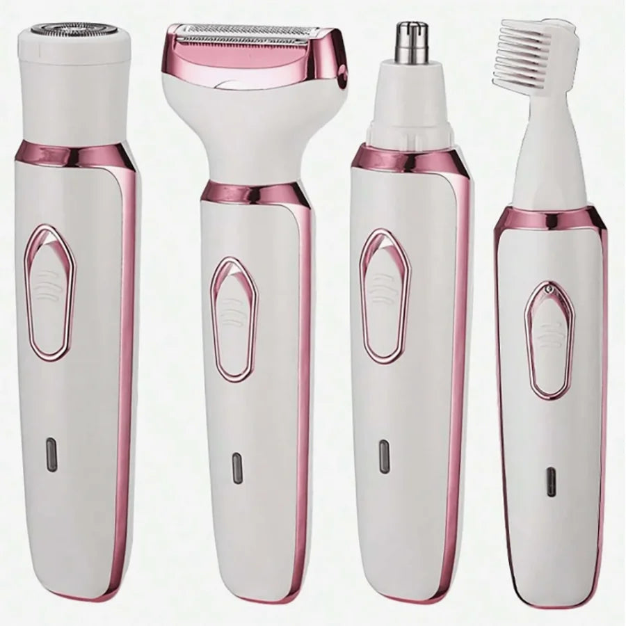 🪒 4-in-1 Women's Electric Shaver & Grooming Kit