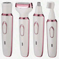 4-in-1 Women's Electric Shaver & Trimmer Set | Rechargeable Painless Hair Removal | Glowena